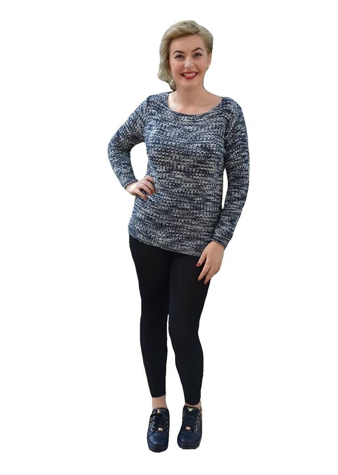 Bluza calduroasa,D&J Exclusive, Albastru marin