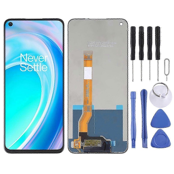 LCD екран с пълен монтаж и дигитайзер за OnePlus Nord CE 2 Lite 5G, черен