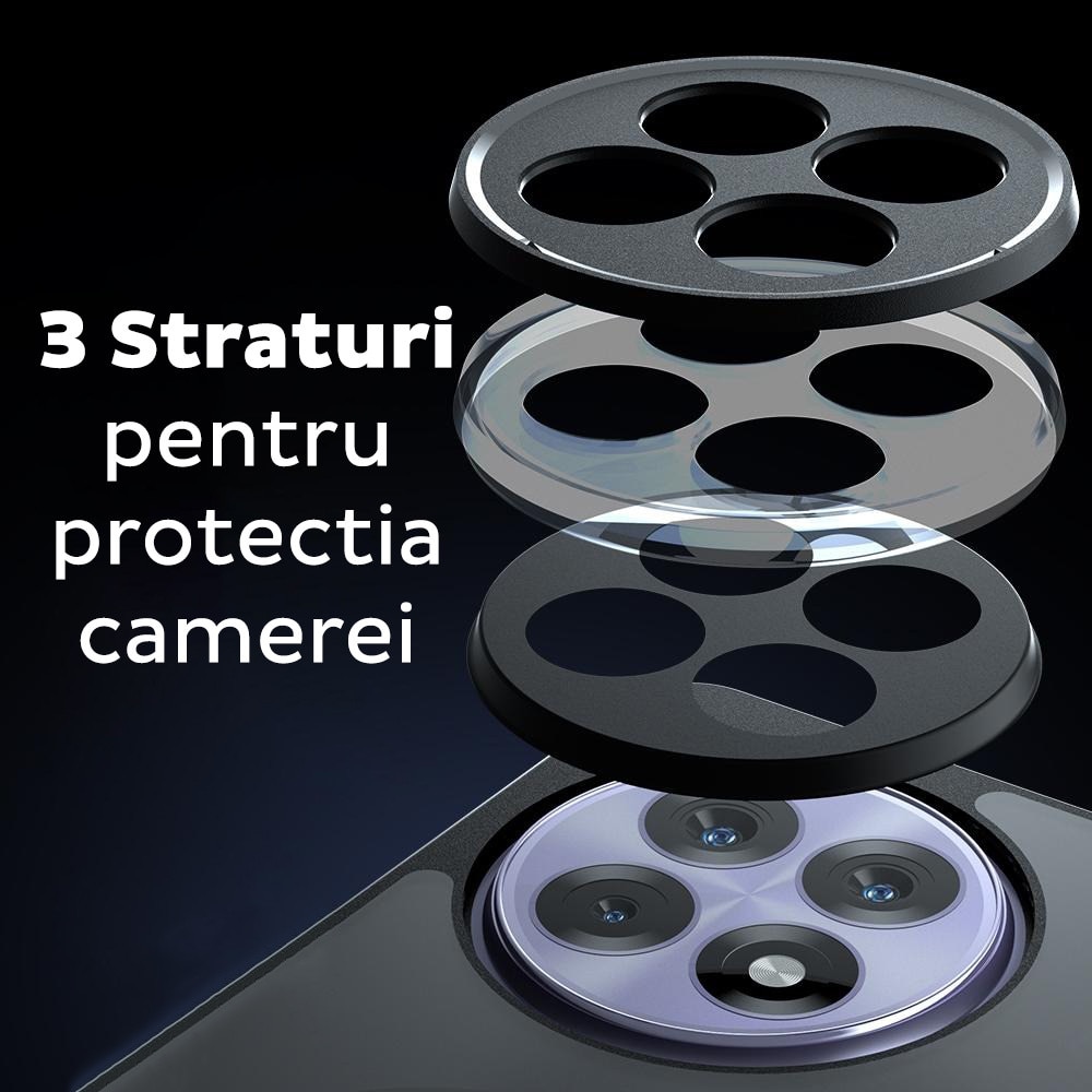 Husa pentru OnePlus 13R Daden® PureFrost MagSafe, Incarcare wireless, Protectie sporita, Anti-amprenta, Negru fumuriu