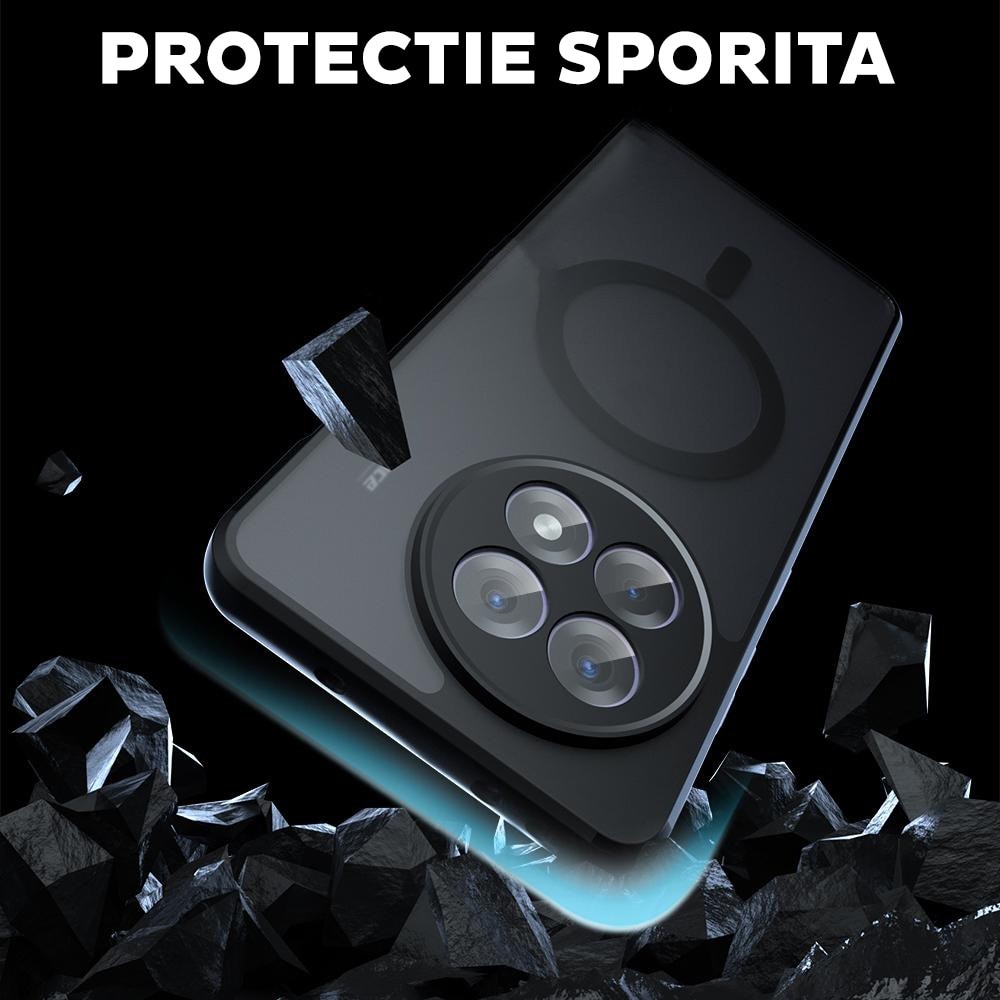 Husa pentru OnePlus 13R Daden® PureFrost MagSafe, Incarcare wireless, Protectie sporita, Anti-amprenta, Negru fumuriu