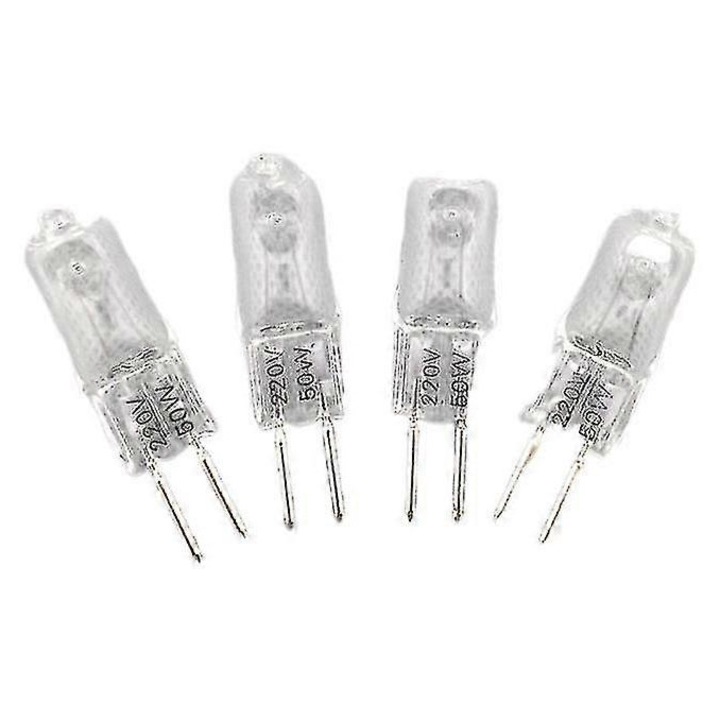 Комплект 5 халогенни крушки G5.3, 35W/50W, жълт, 10мм x 41мм