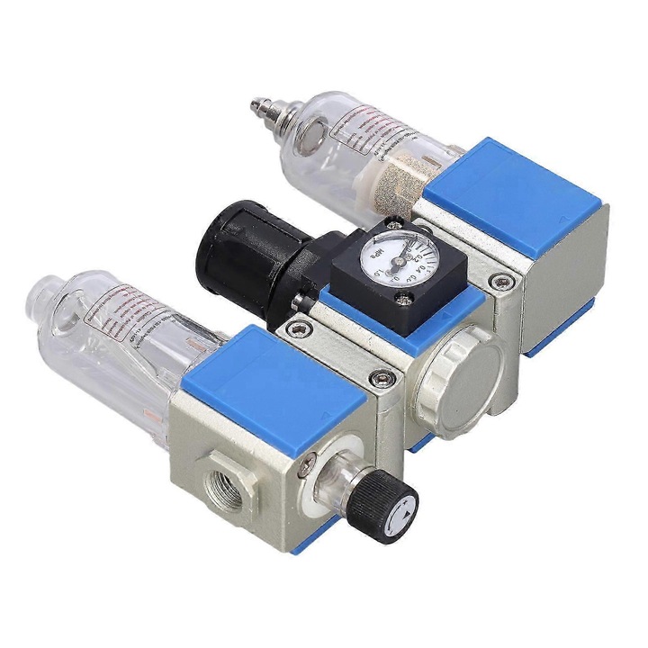 Regulator de filtru de aer comprimat 3 in 1, capacitate 10CC, 25CC, PT1/8, PT1/4