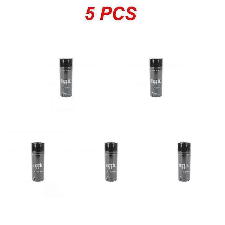 Set accesorii pentru cresterea parului, Toppik, fibre de par, aplicator spray, optimizator linie par, negru, 5 buc
