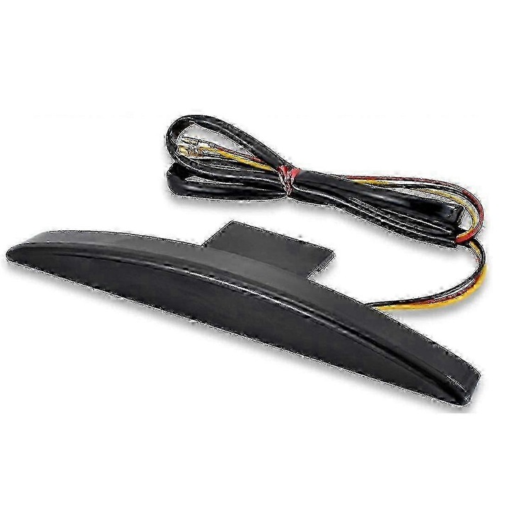 LED hátsó lámpa Harley Breakout motorkerékpárhoz 2013-2017, füstös design, egyszerű telepítés, műanyag, fekete