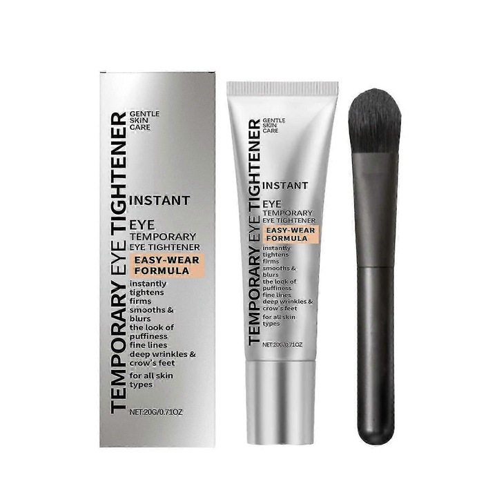 Arckrém a szem körüli feszesítésre, 2 darab, csökkenti a szem alatti táskákat, a sötét karikákat és a ráncokat, finom textúra, ezüst