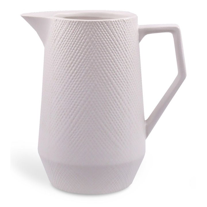 Cumparator ceramic MAESTRO 1.0L, alb, design modern, ergonomic, pentru bauturi reci