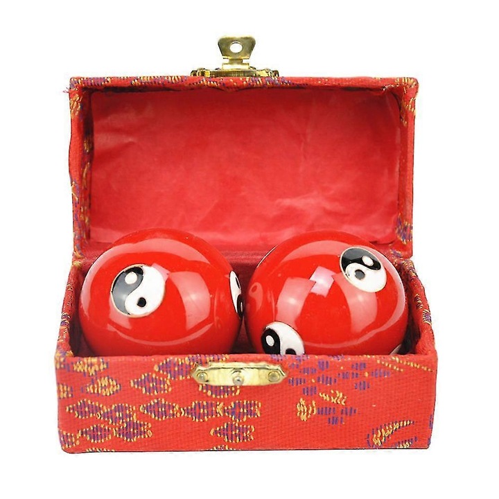 Set 2 mingi Baoding pentru exercitii, relaxare si terapie, 4.45cm, multicolor