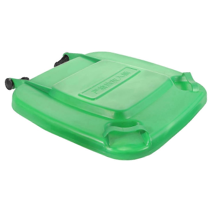 Capac pentru cos de gunoi, 50 L, verde, 39x39x5 cm, rezistent la vant
