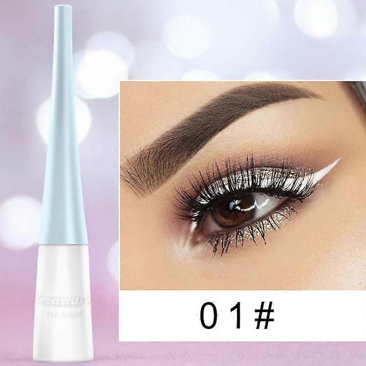 Creion de ochi waterproof 17 culori, Cmaadu, rezistent la estompare, uscare rapida, multicolor