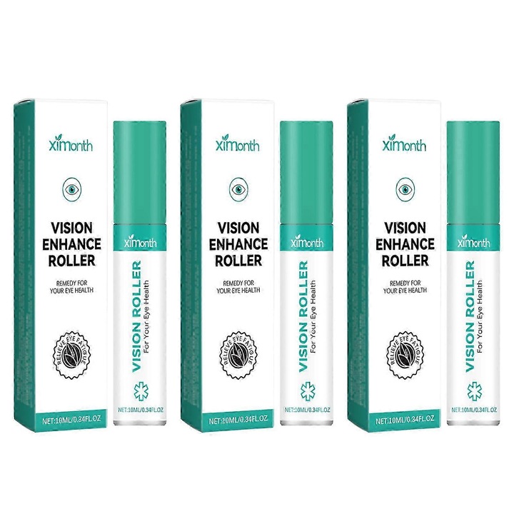 Set 3 Role pentru Imbunatatirea Viziunii, Ingrediente Naturale, pentru Relaxarea Ochilor
