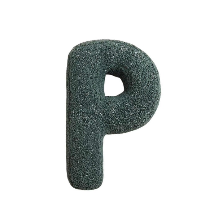 Perna decorativa litere, 38x30cm, din bumbac PP, pentru camera copii