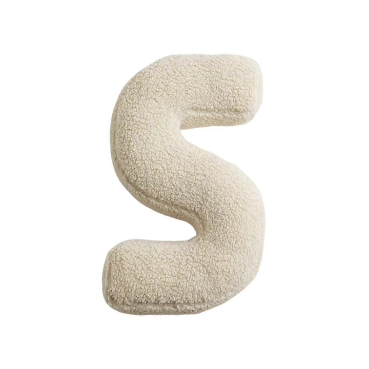 Perna decorativa litere, 38x30cm, din bumbac PP, pentru camera copii