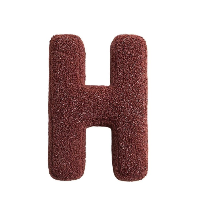 Perna decorativa litere, 38x30cm, material PP bumbac, pentru camera copii