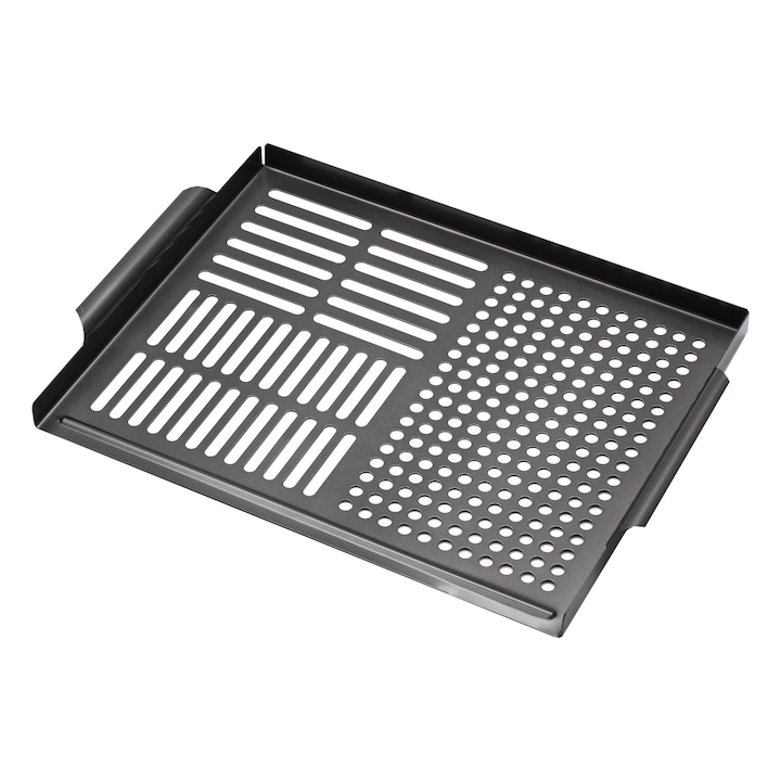 Tava grill din otel inoxidabil Maestro 40x29cm, non-stick, pentru gratar si cuptor