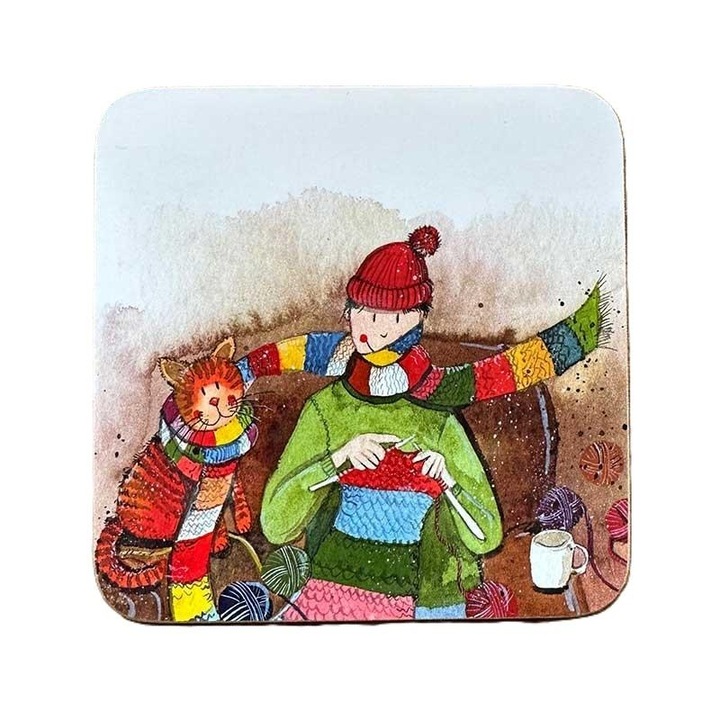 Alex Clark poháralátét, C237 modell, 10x10 cm, különleges designnal, laminált.