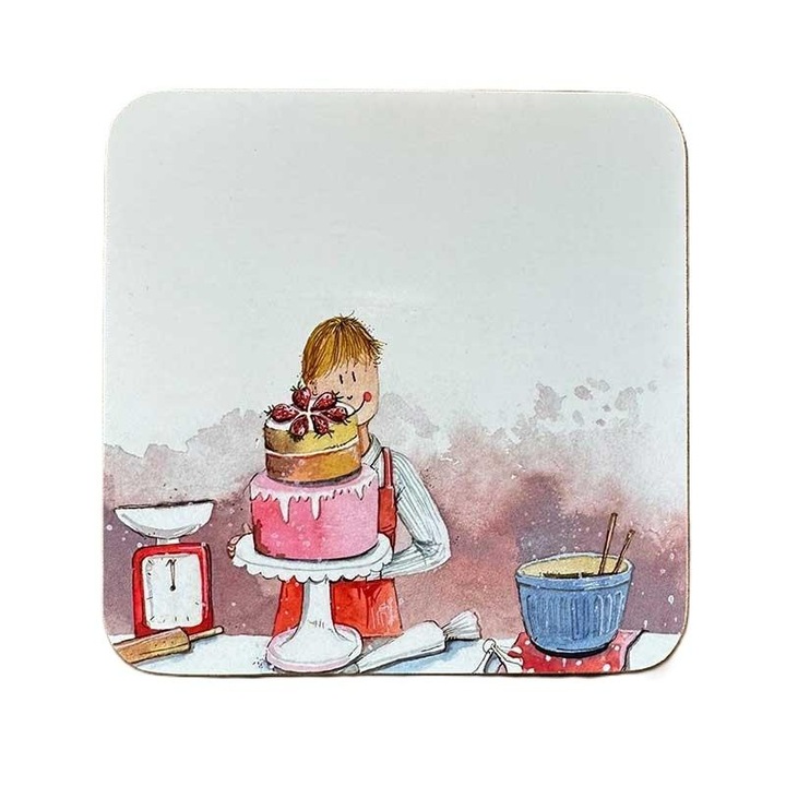 Alex Clark poháralátét, C236 Cukiernia modell, egyedi design, 10x10cm