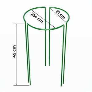 Suport pentru plante, John Green, set 3 piese, metal, verde, 25x45cm