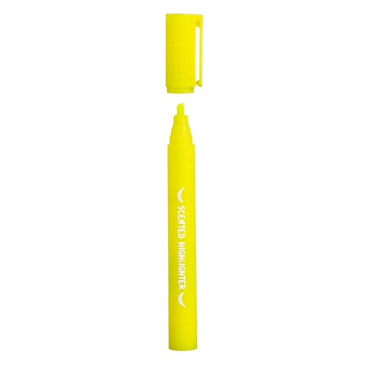 Evidentiator Parfumat Mare Galben cu Aroma de Banana 23cm