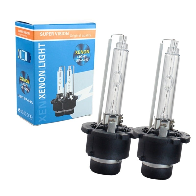 Set 2 Becuri Xenon 6000K D4S Super Vision Premium Plug&Play pentru