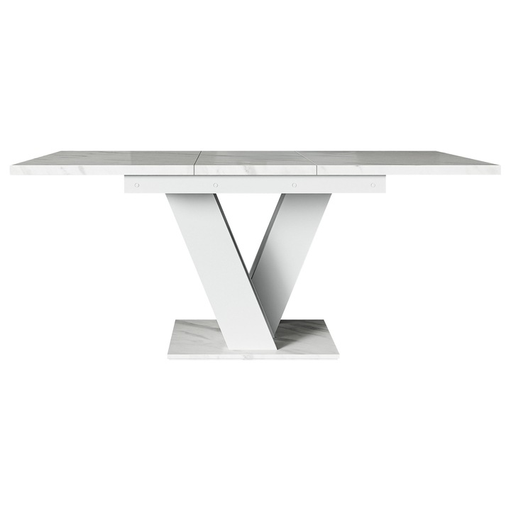 Masa Herkulan, MIRJAN 24, marmura bianco / alb, 80x160x76 cm