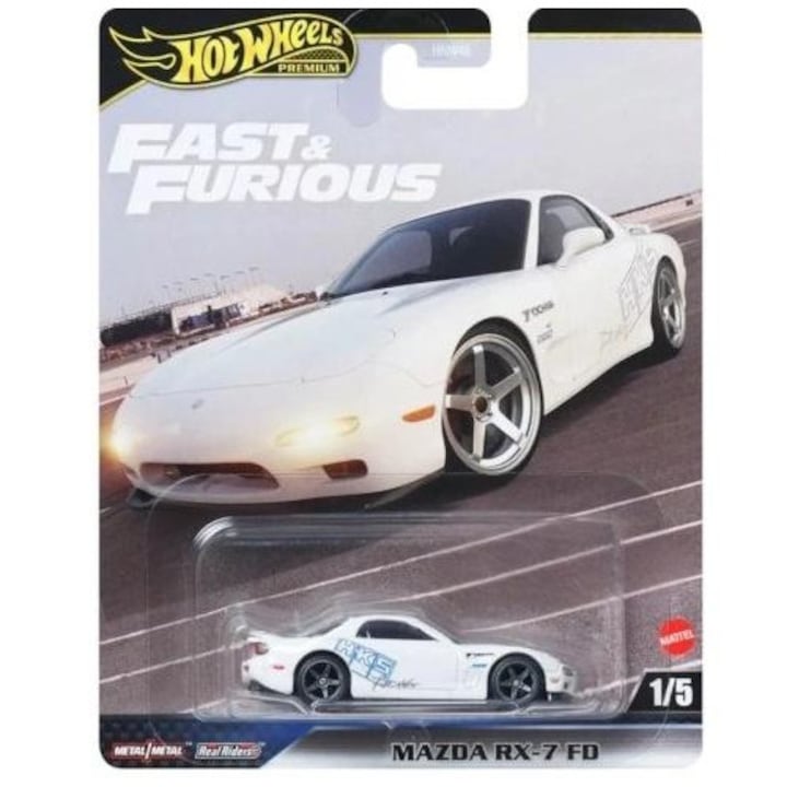 Количка Hot Wheels Premium Бързи и яростни, метална, 1:64, многоцветна