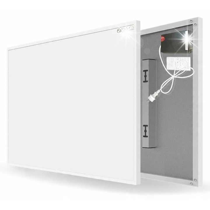 Нагревателен панел Cronos 1100W, бял, с дистанционно управление и WiFi, размери 120,5x90,5cm, пълен комплект