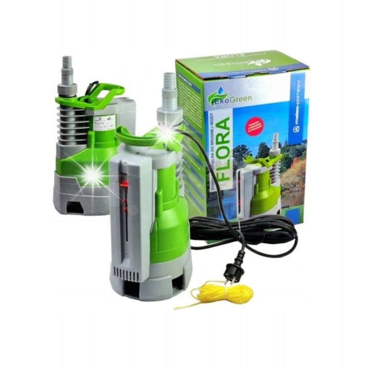 Потопяема помпа FLORA 400, 400W, 150л/мин, за чиста и мръсна вода, 5м дълбочина