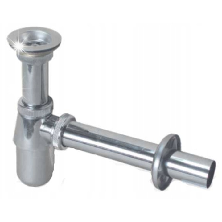 Сифон за мивка Prevex, 32мм, инокс/метал, 36л/мин, сребрист