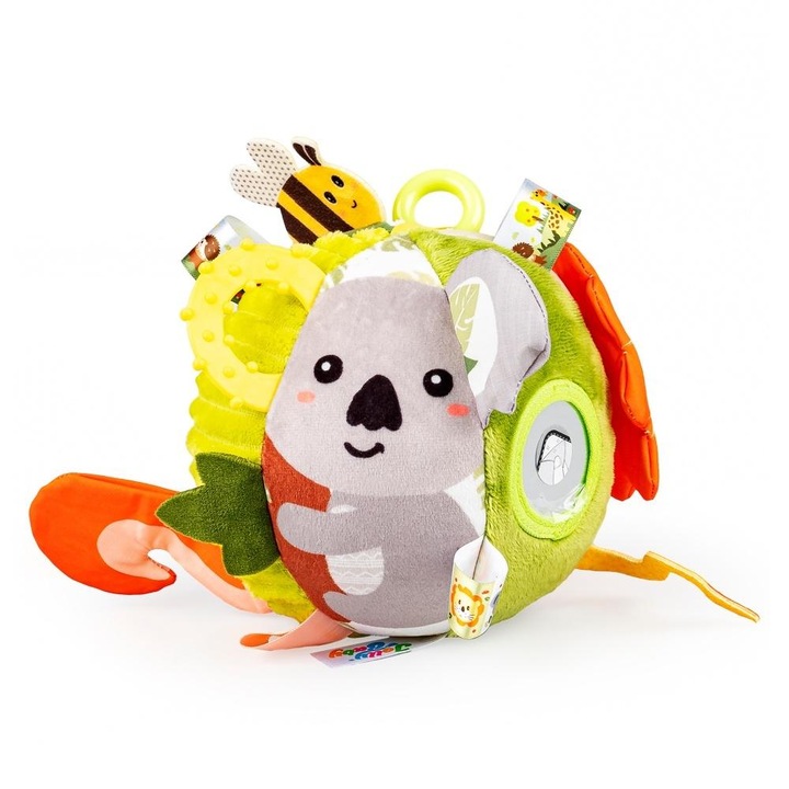 Интерактивна топка JOLLYBABY, многоцветна, 0м+