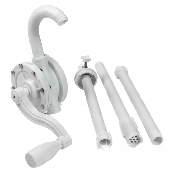 Ръчна помпа за течности, Mar-Pol, 21 л/мин, 27x25 мм, дълбочина на засмукване 3 м, височина на повдигане 5 м