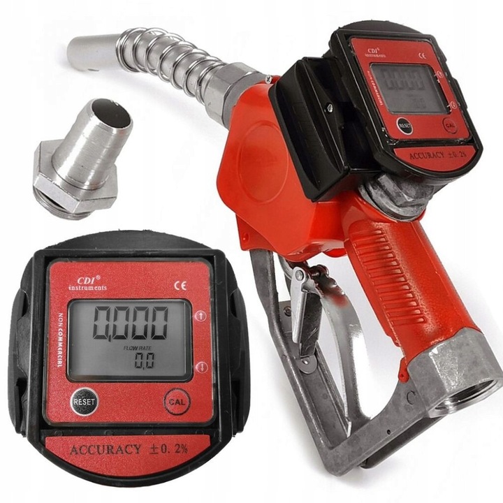 Пистов пистолет за гориво, Mar-Pol, автостоп, LCD, 1", 20-75 л/мин, за дизел и бензин