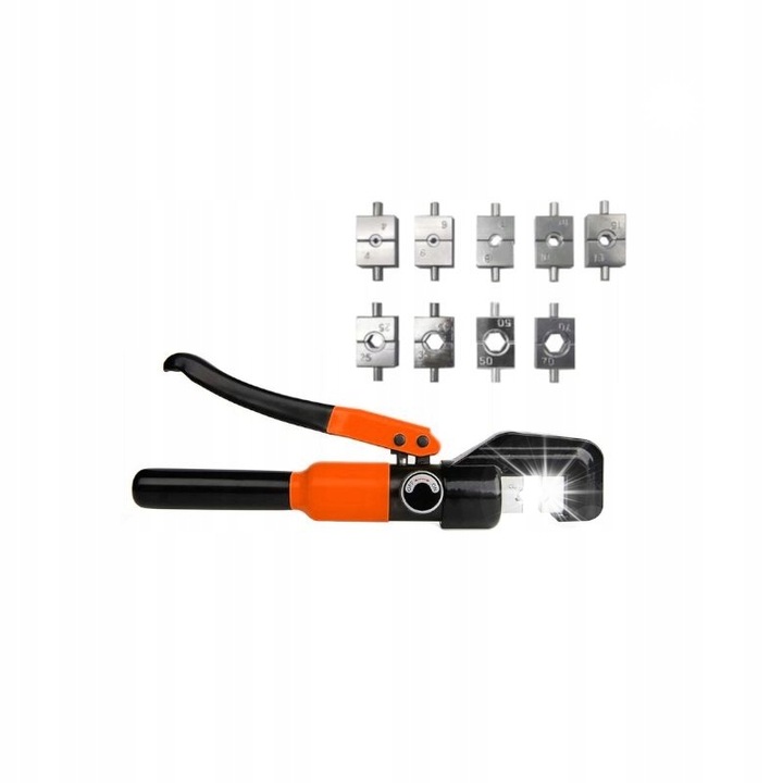 Клещи за хидравлично кримпване Kraft&Dele KD10879, 4-70 мм, 6Т, 300x95x65 мм