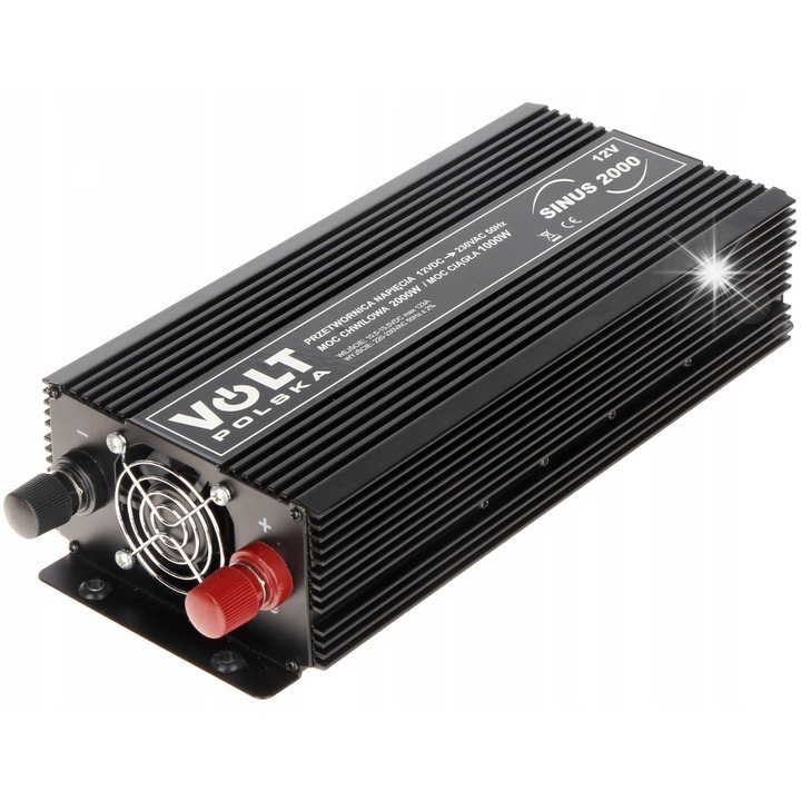Инвертор за кола VOLT POLSKA SINUS-2000 2000W 12V-230V, 335x135x76mm
