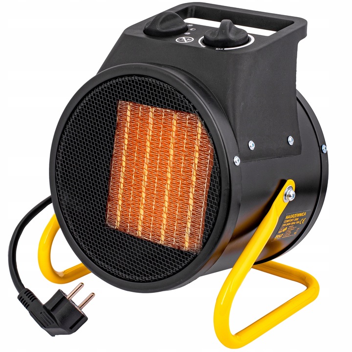 Аеротерма Volt Comfort 3500 W, термостат, керамика, 20x22x28см