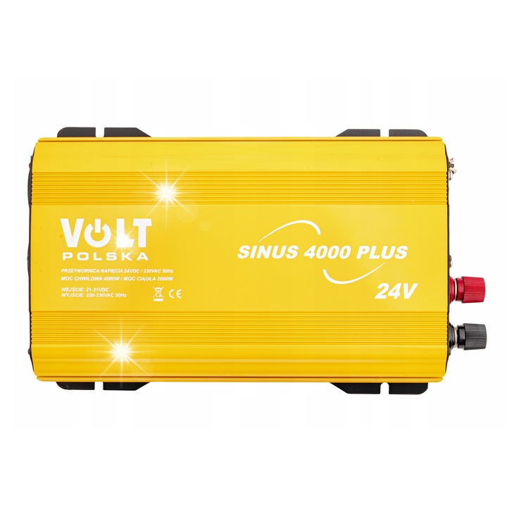 Инвертор за кола VOLT POLSKA SINUS PLUS 4000 12V 2000W, 4000VA, 342x201x94mm