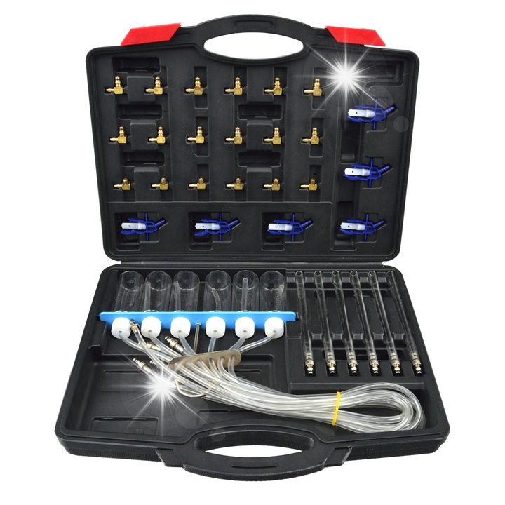 Тестер за дюзи COMMON RAIL, GEKO, едновременна диагностика, 6 цилиндъра, пълен комплект