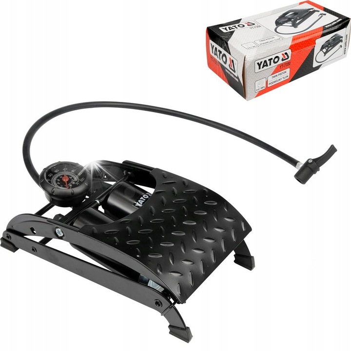 Помпа за велосипед Yato YT-7350, с манометър, 3мм, 0,7MPa, 1.93кг