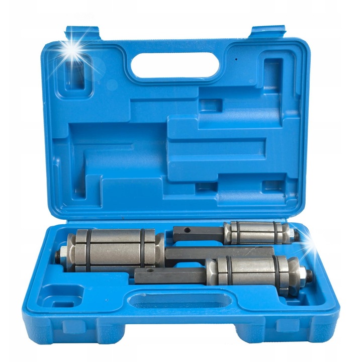 Комплект разширители Geko за разширяване на изпускателни тръби 29-89 мм, 3 размера, включен куфар