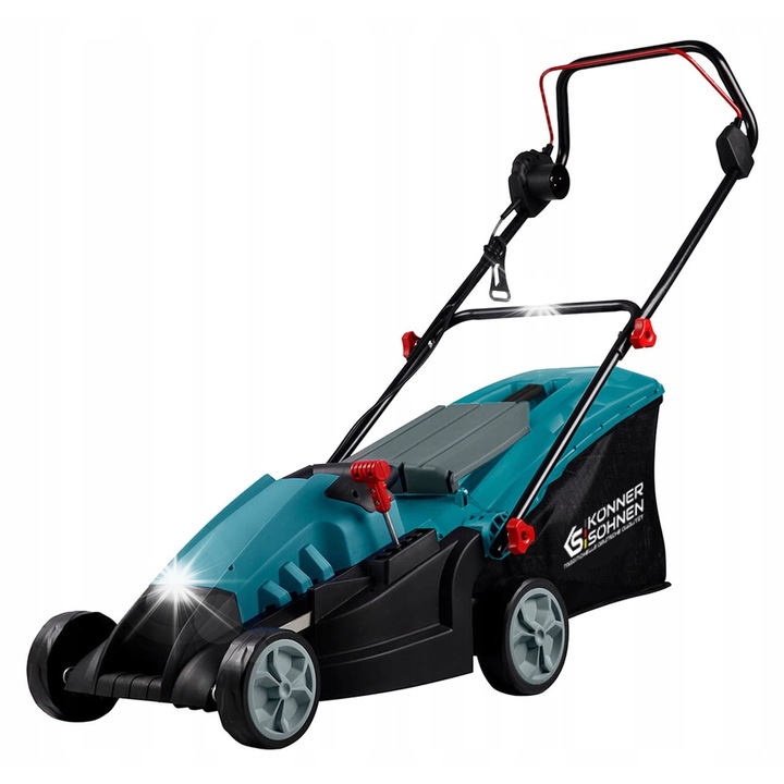 Електрическа косачка Konner & Sohnen KS 38LM-BL, 1400W, 50L, 25-65 мм, син цвят