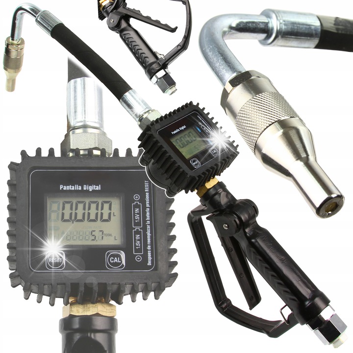 Електронен пистолет-дозатор за масло, Mar-Pol, 1-35 л/мин, 0,5-50 бара, 1/2", 1,7 кг