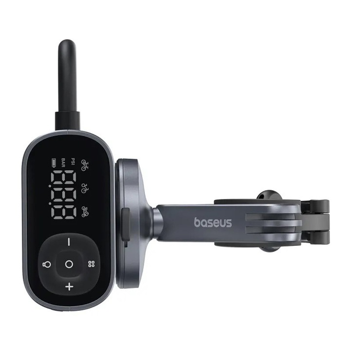 Компресор за кола Bike Compressor PrimeTrip Series (C11169000121 00) Преносим, дисплей за налягане, 1750mAh, 150psi, ултра бърз Черен