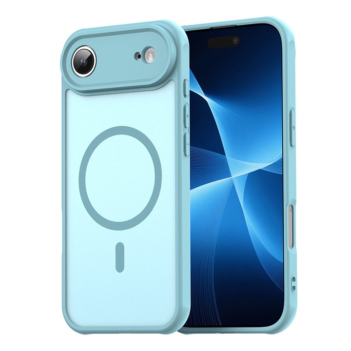 Husă pentru iPhone 17 Air, HaloFrost II, mint green, protecție multi-directională, compatibilitate MagSafe