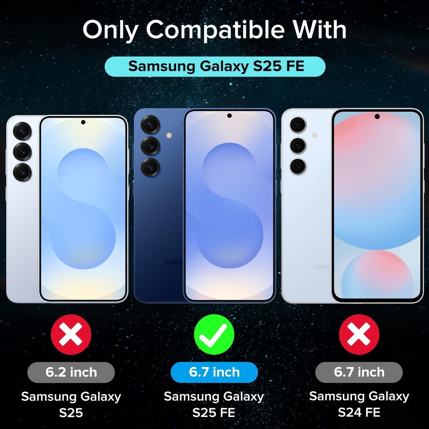 Husa Anti soc, transparenta compatibila cu Samsung Galaxy S25 Fe