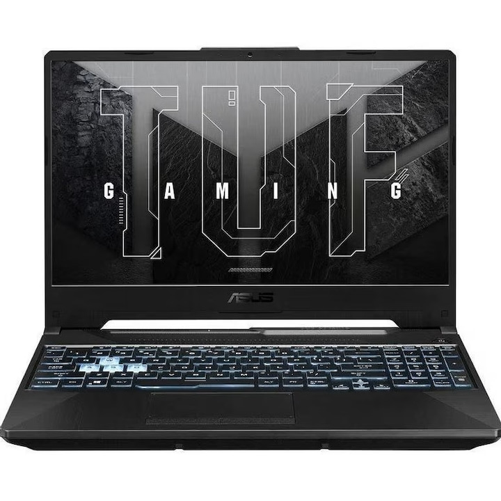 Laptop ASUS TUF Gaming A15 FA506NCG-HN211MXM, AMD Ryzen 7 7445HS, 15.6 hüvelyk, RAM 32GB, SSD 512GB, nVidia GeForce RTX 3050 4GB, Operációs rendszer nélkül, Grafitfekete