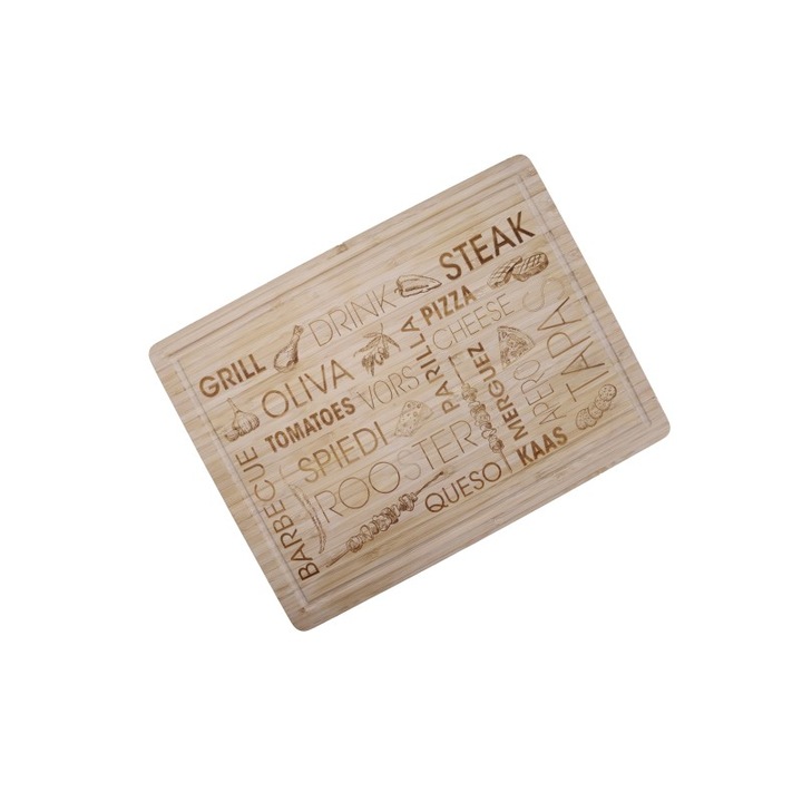 Tocator din bambus, 40X30X2 cm, Grunberg, GR6251