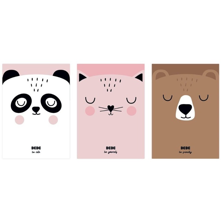 Caiet A4, INTERDRUK, 32 pagini, 90g, grilaj, set 10 bucati