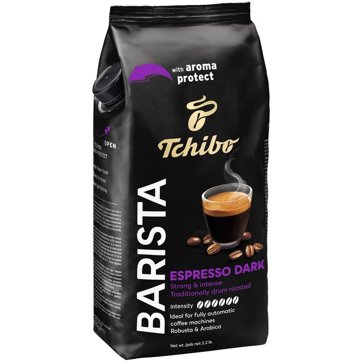 Cafea boabe, Tchibo Barista Espresso Dark, 1 kg