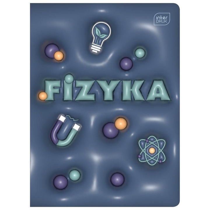 Füzet A5 60 lapos, INTERDRUK, Fizika, 10 darabos készlet