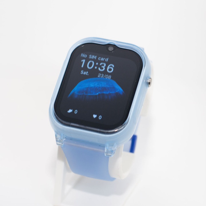 Ceas copii inteligent X-INQ KIDS 01 PRO, Smartwatch, Urmarire GPS, LBS, Apel video, Apel vocal, 4G, IP67, Albastru