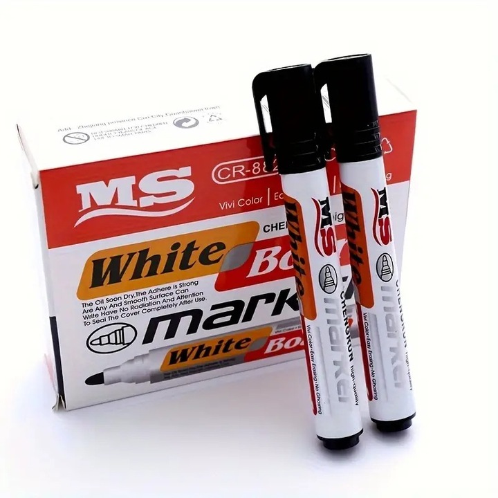 Marker pentru tabla magnetica, negru